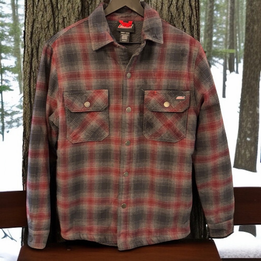 DICKIES MEN’S SIZE SMALL LINED FLANNEL SHIRT/JACKET
